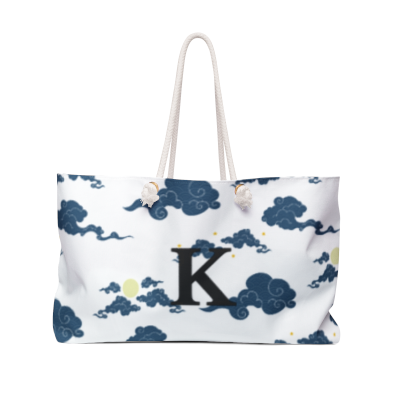 Weekender Bag Oversized Tote Personalized Initials