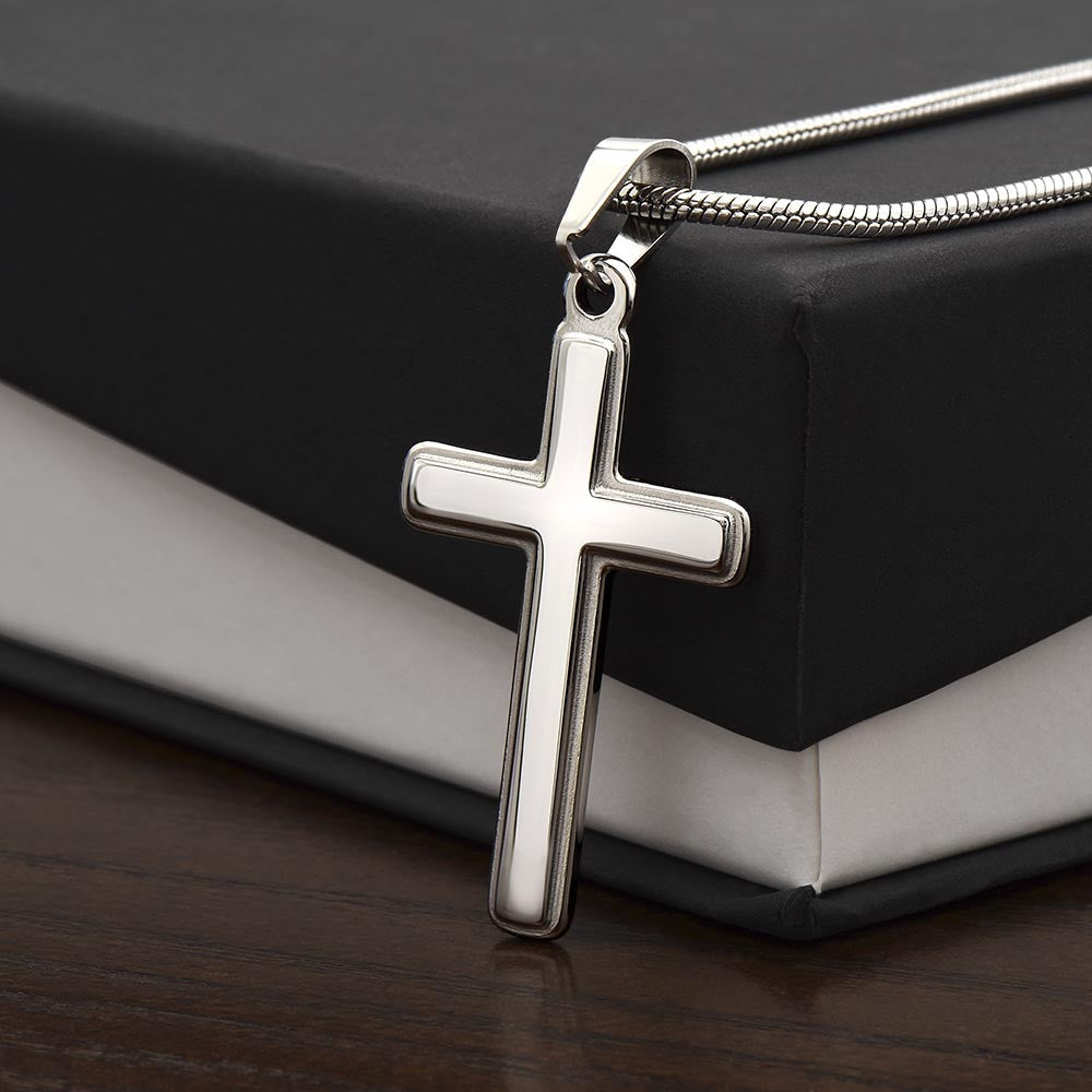 Personalized To Our Blessing Cross Necklace