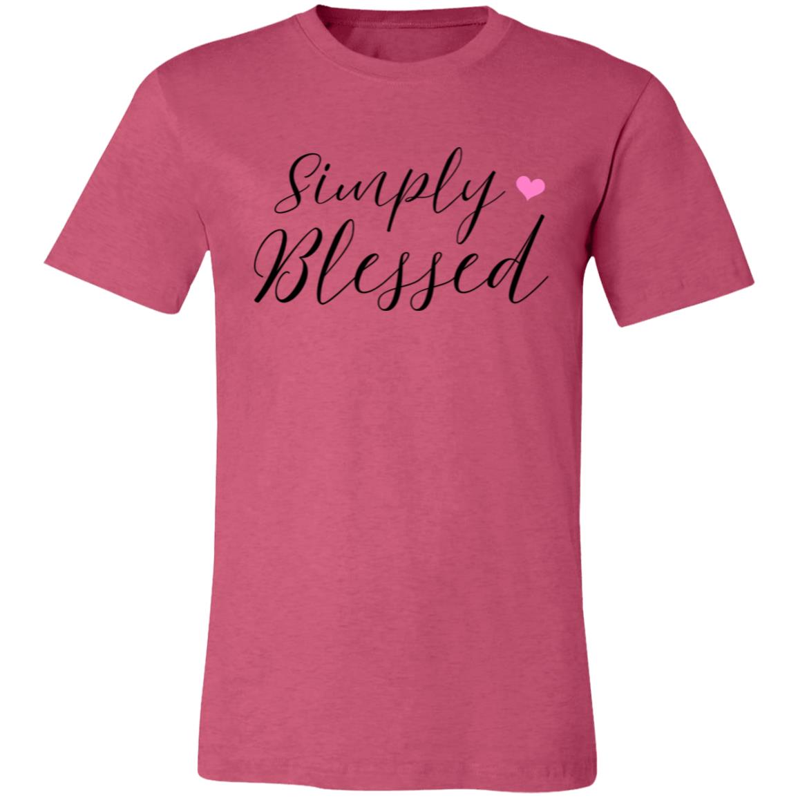 Simply Blessed Bella Canvas short sleeve TShirt