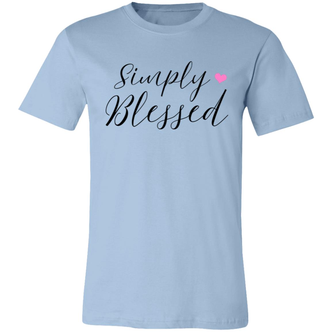 Simply Blessed Bella Canvas short sleeve TShirt