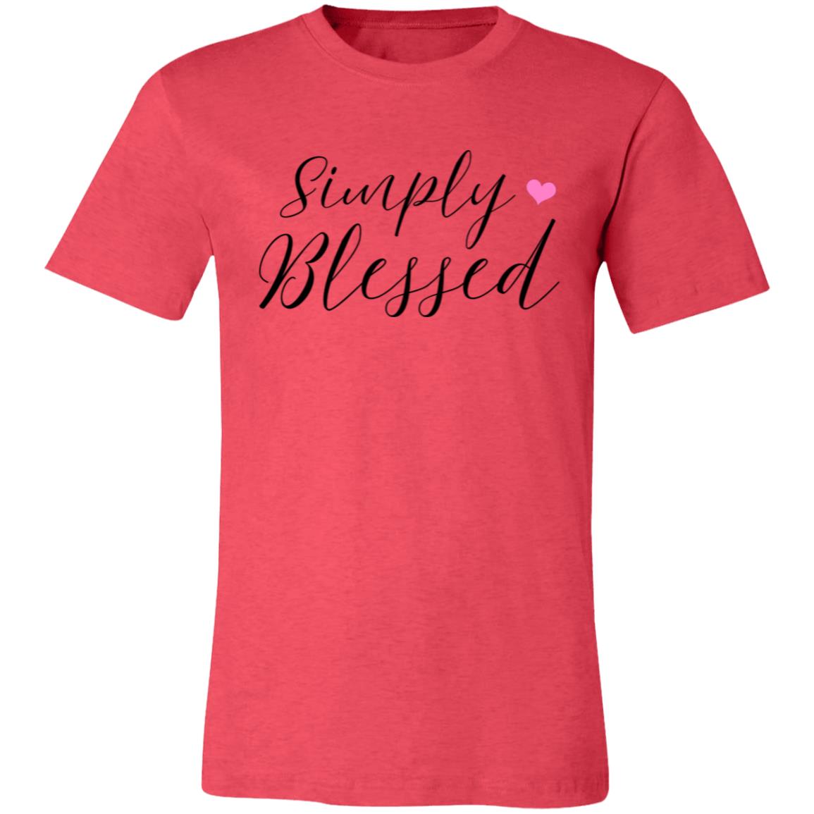 Simply Blessed Bella Canvas short sleeve TShirt