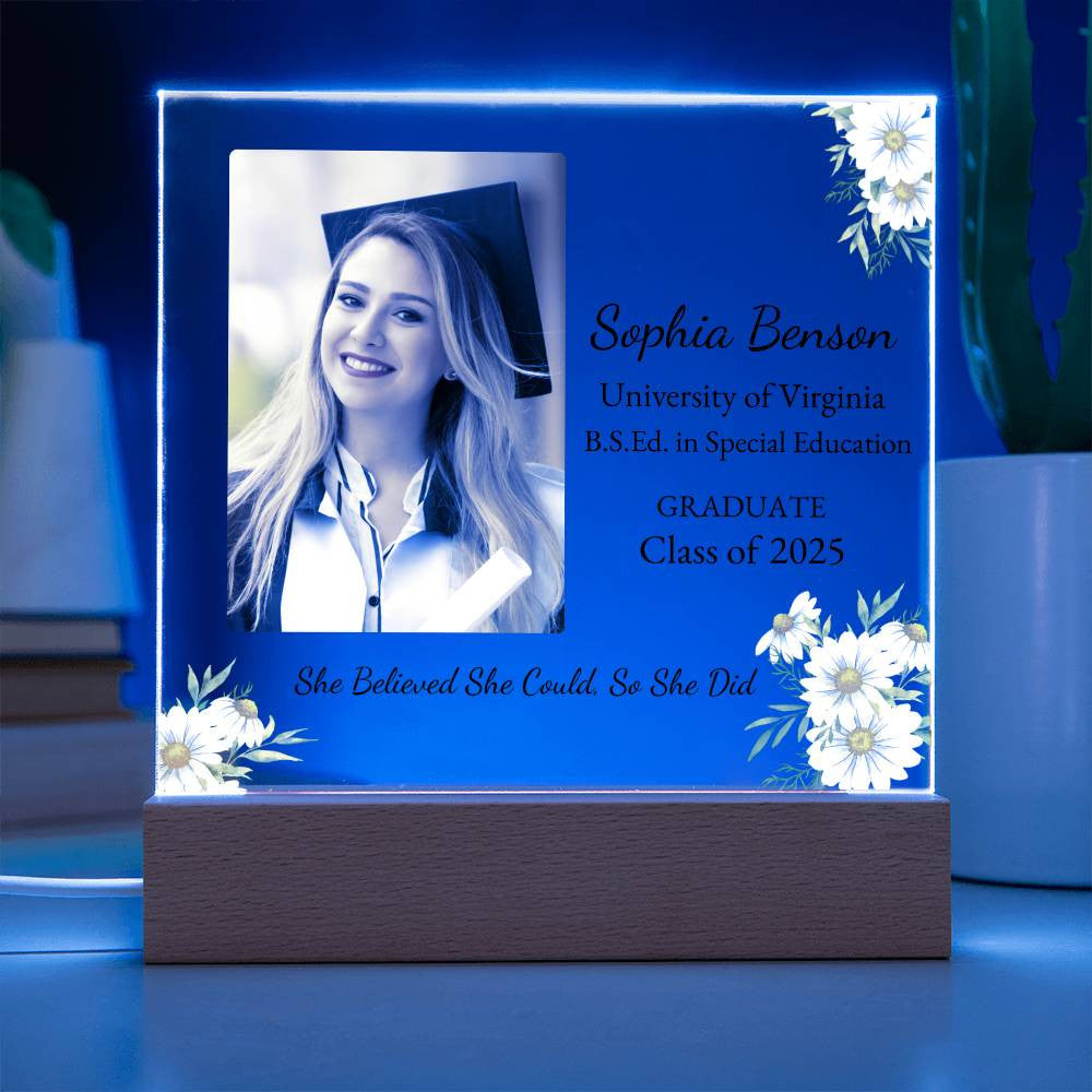 Graduation LED plaque