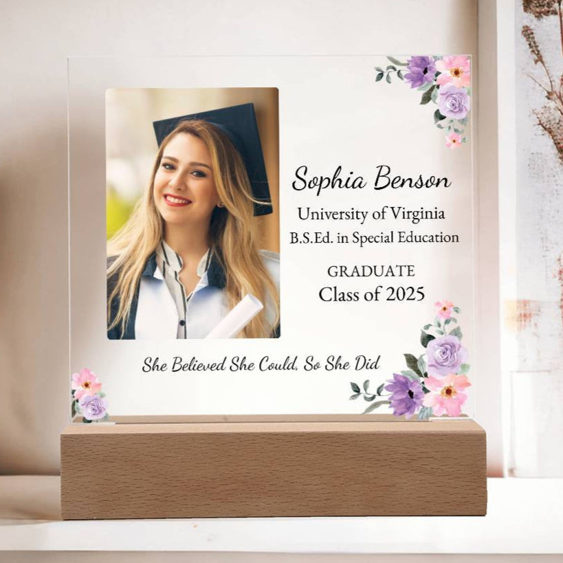 Graduation LED plaque