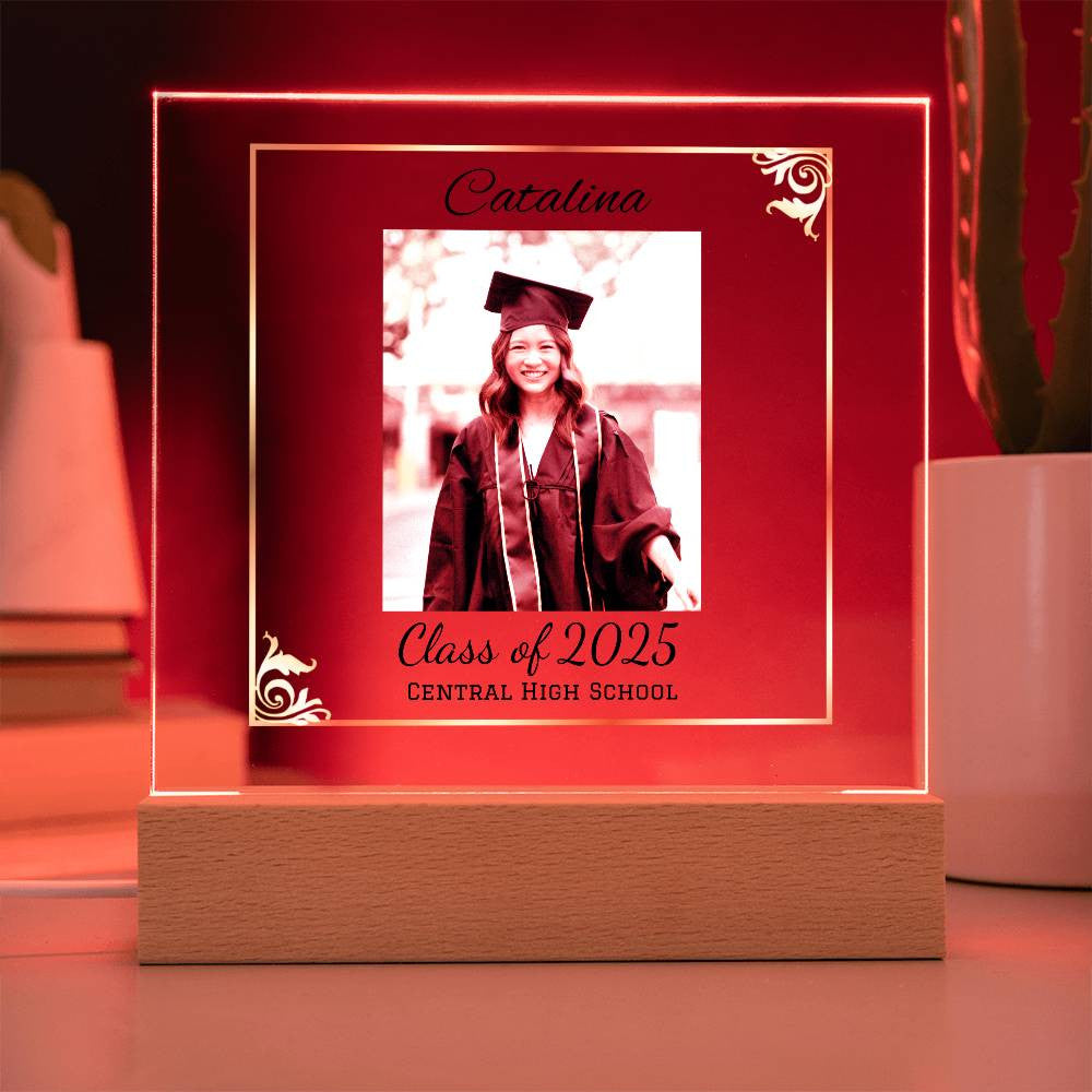 Graduation LED plaque