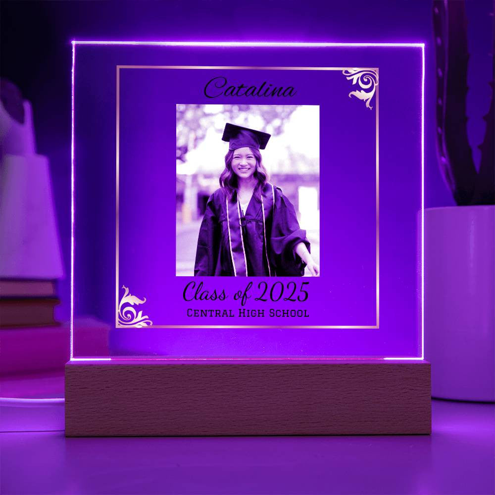 Graduation LED plaque
