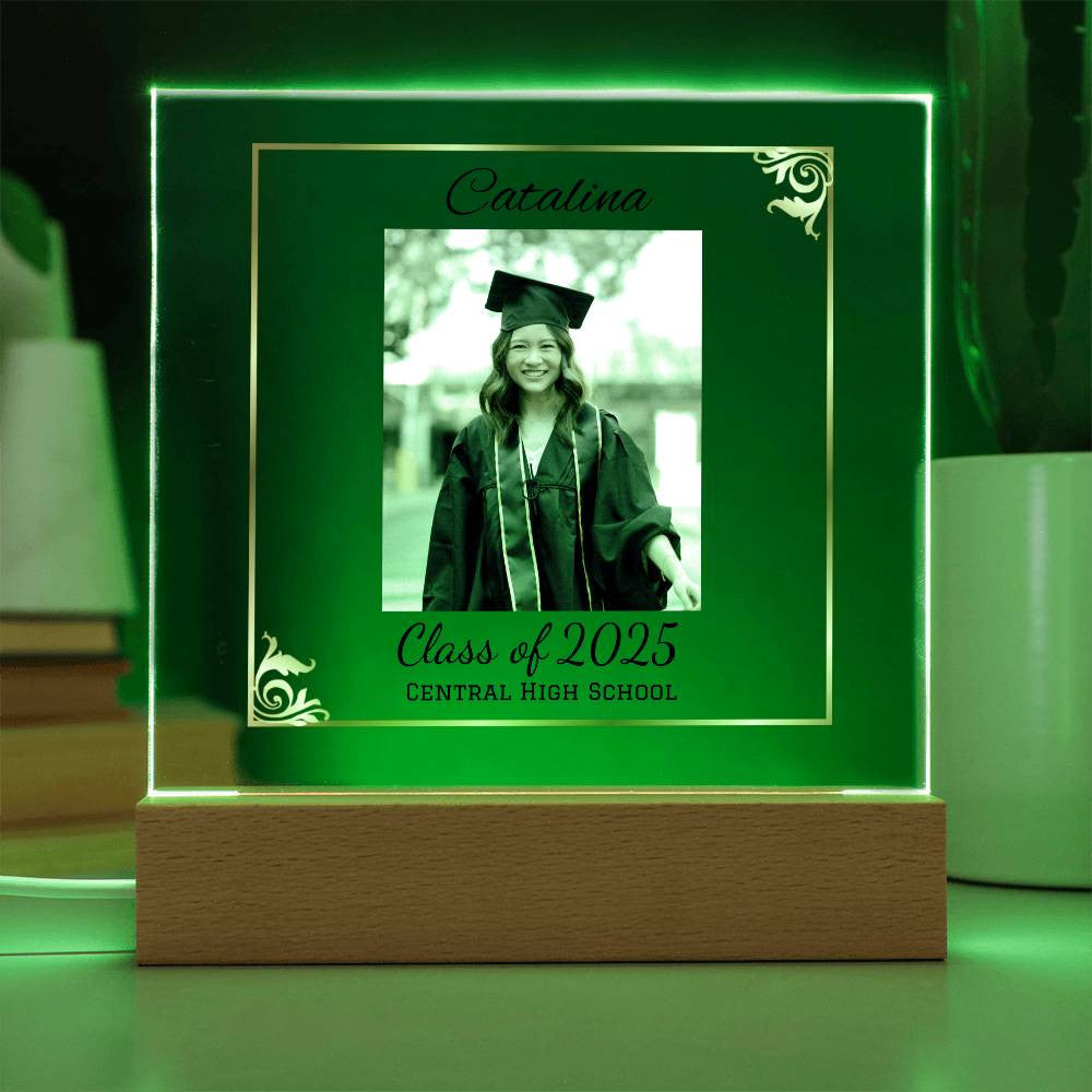 Graduation LED plaque