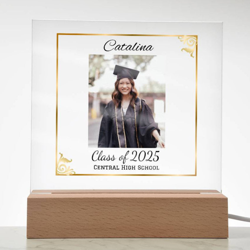 Graduation LED plaque