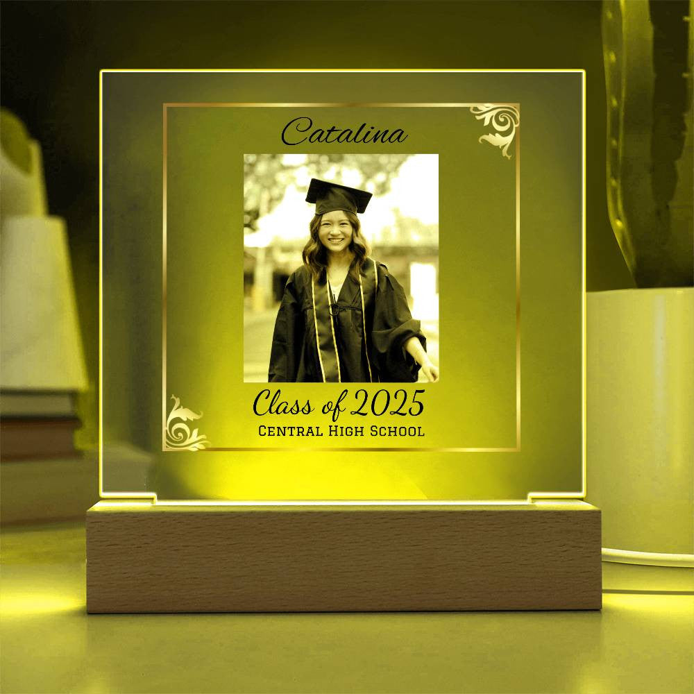 Graduation LED plaque