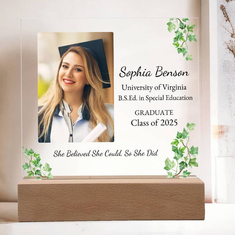 Graduation LED plaque