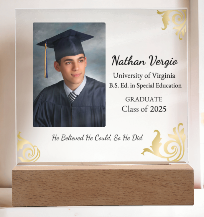 Graduation LED plaque