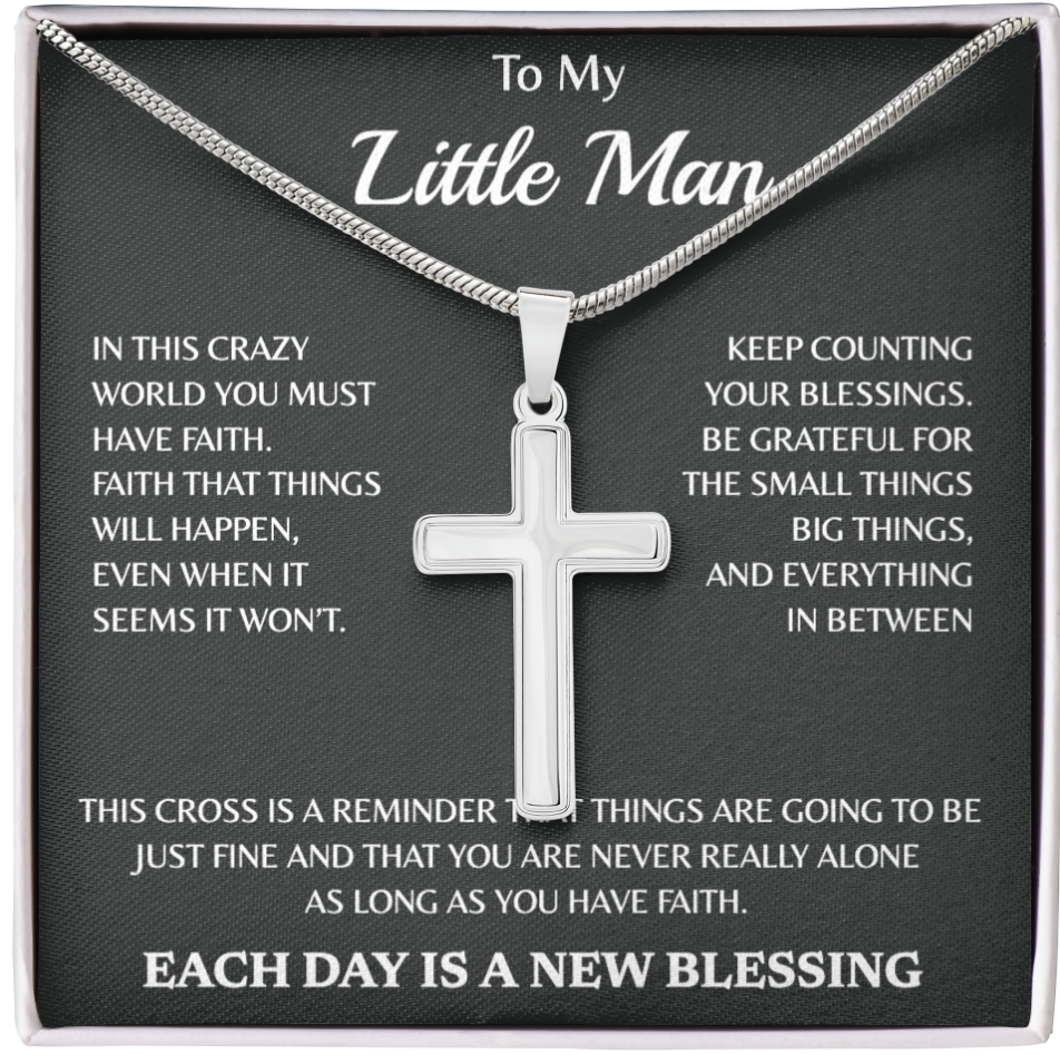 Personalized To My Cross Necklace