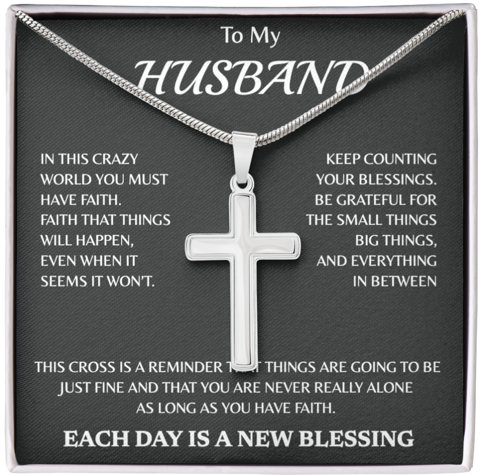 Personalized To My Cross Necklace