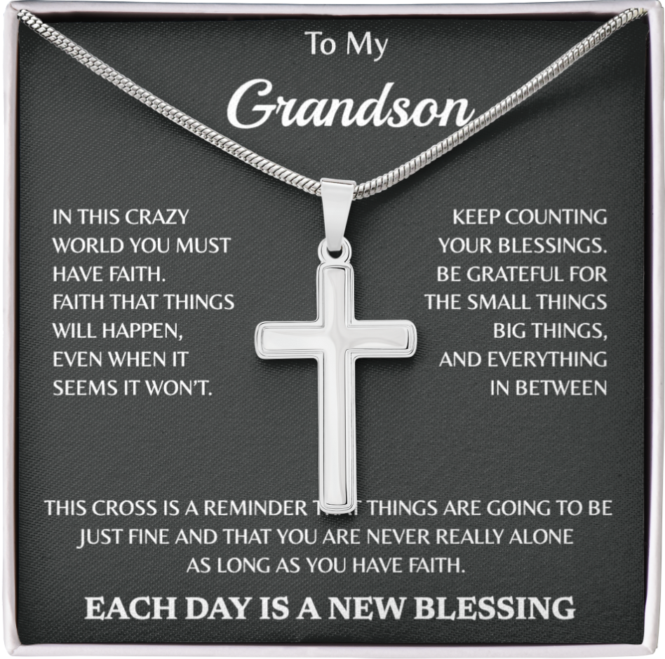 Personalized To My Cross Necklace
