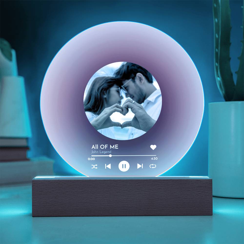 Vinyl Record Song Acrylic Plaque
