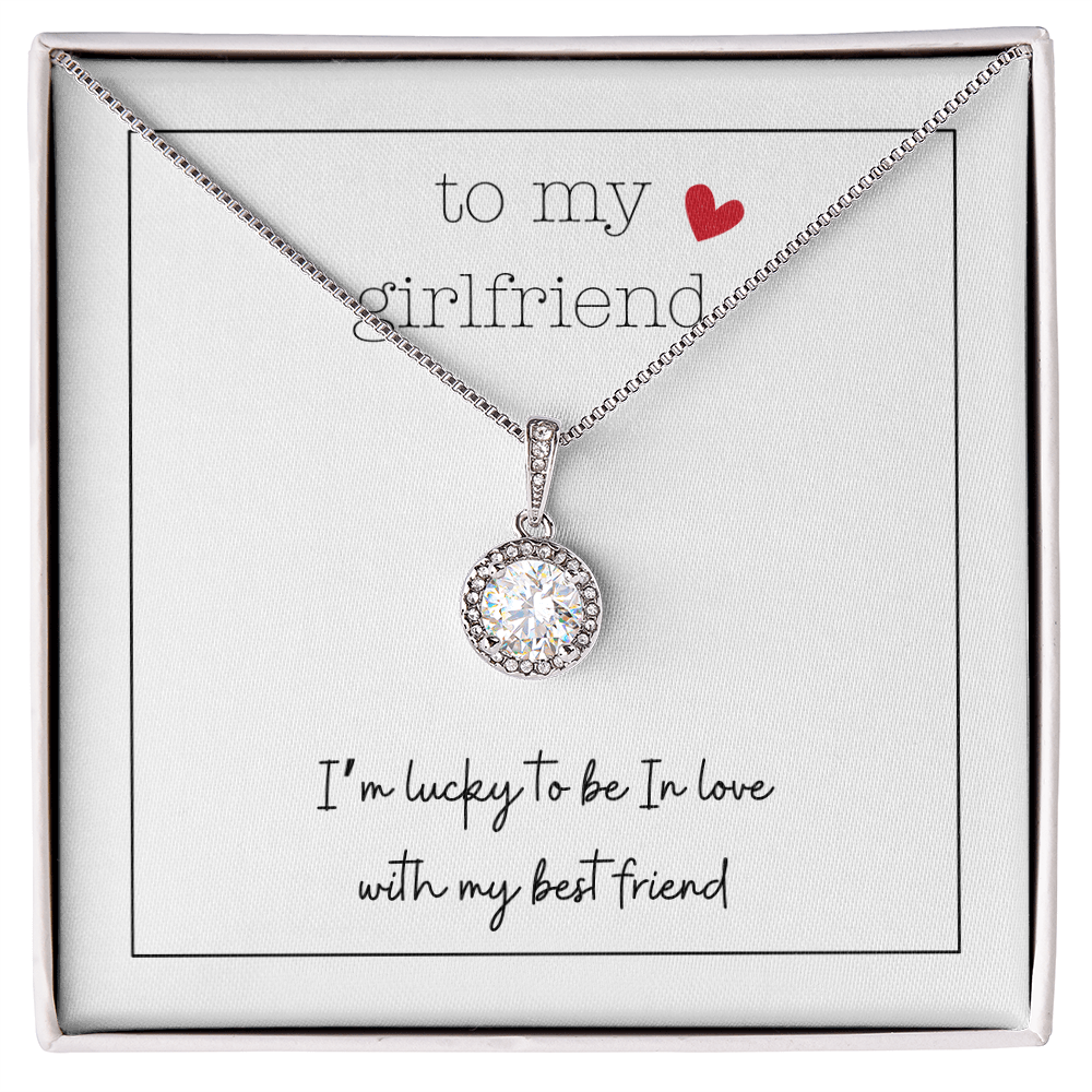To My Girlfriend Tiny Heart | Eternal Hope Necklace