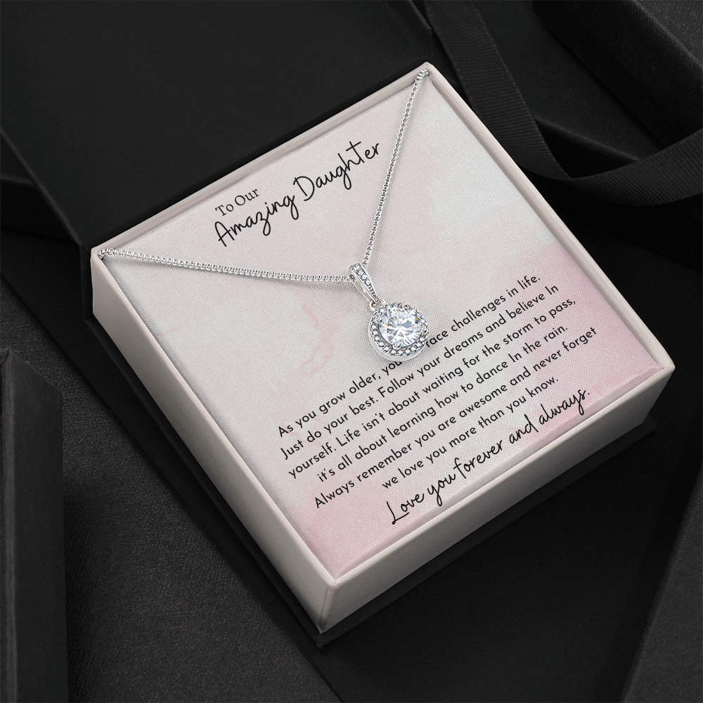 To Our Amazing Daughter Pink | Eternal Hope Necklace