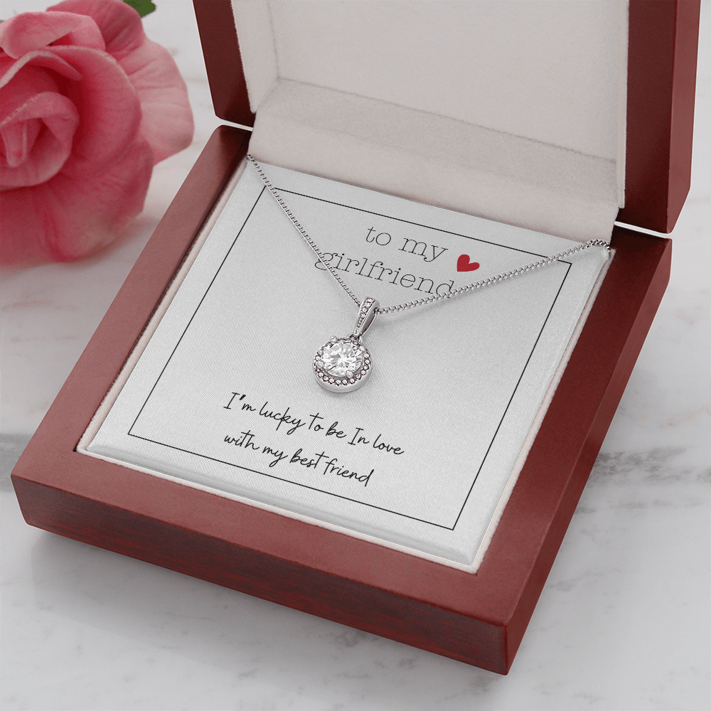 To My Girlfriend Tiny Heart | Eternal Hope Necklace