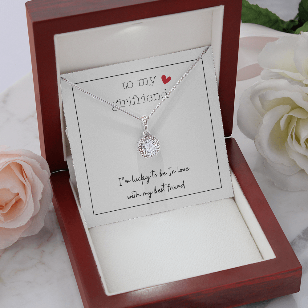 To My Girlfriend Tiny Heart | Eternal Hope Necklace