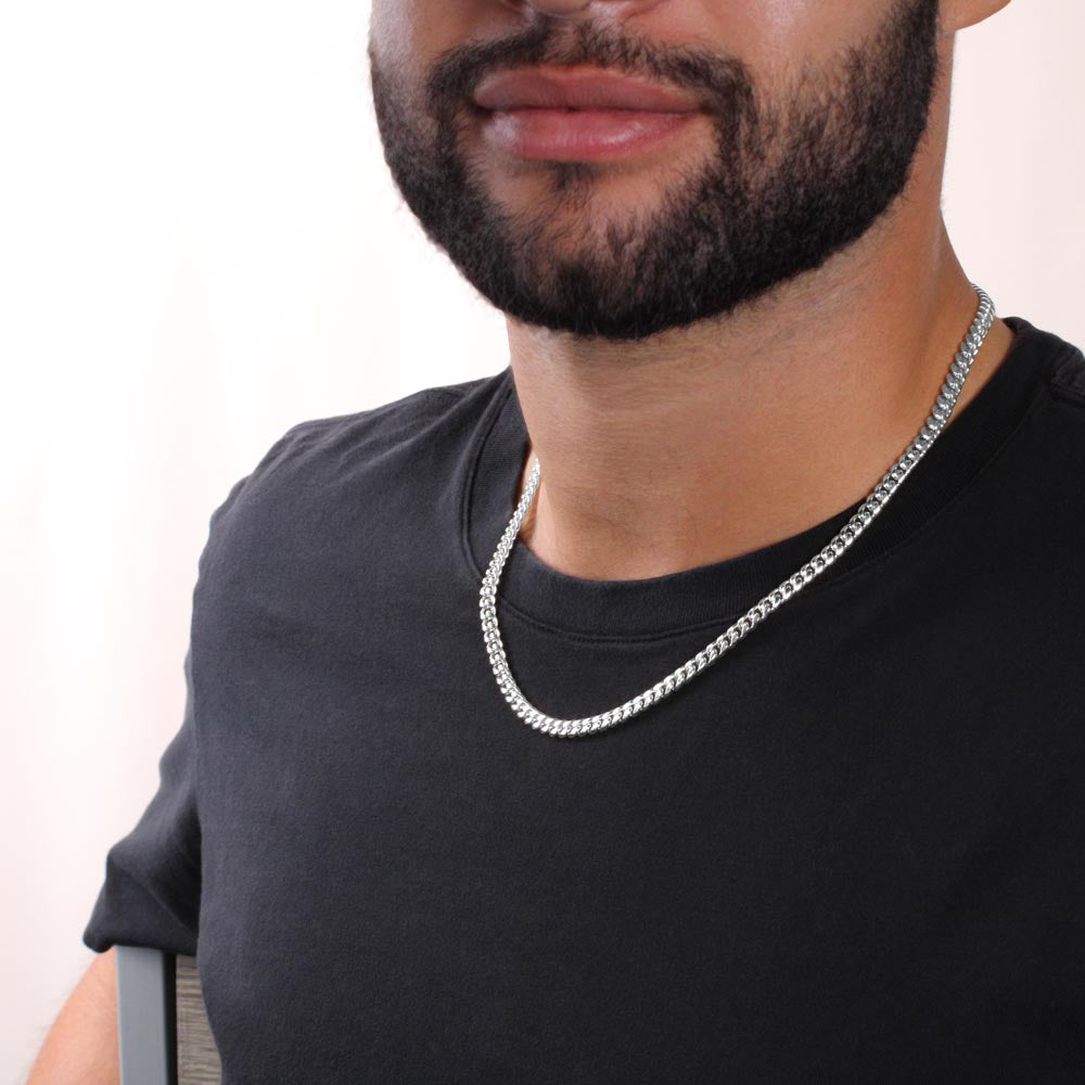 Cuban Link Chain Necklace My Man Love