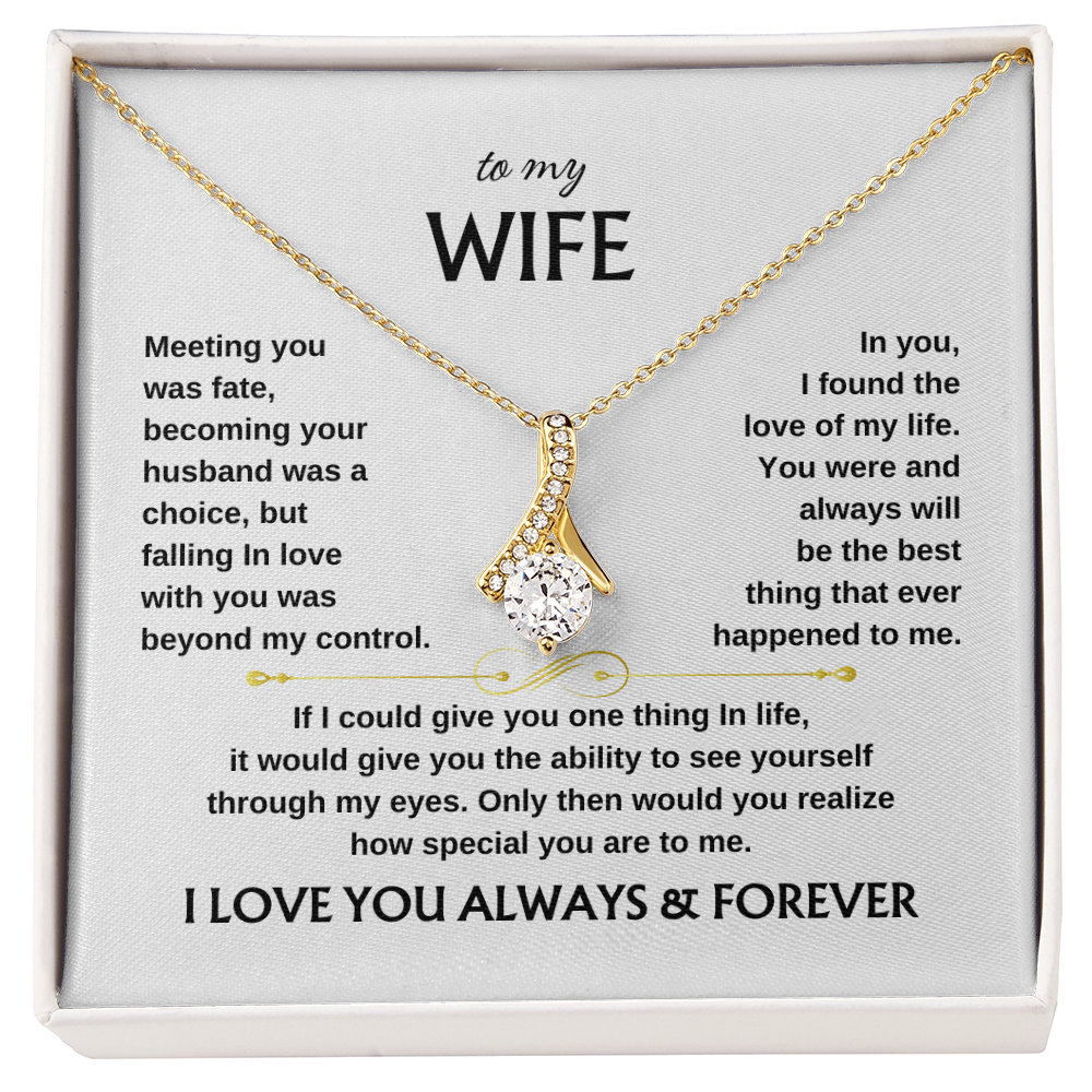 To My Wife Scroll | Alluring Beauty Necklace