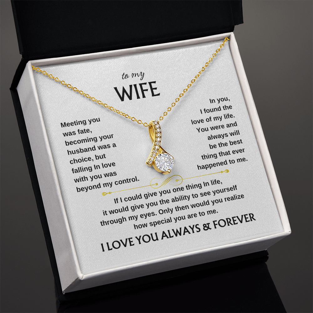To My Wife Scroll | Alluring Beauty Necklace