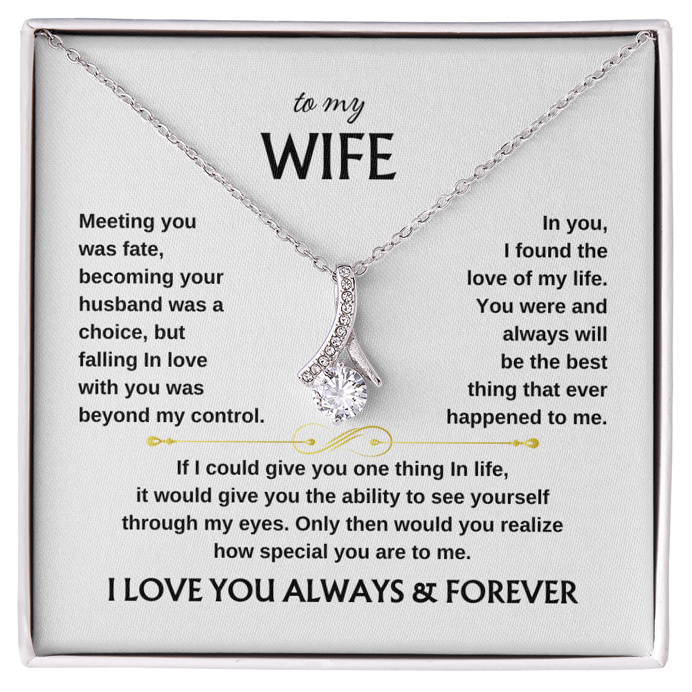 To My Wife Scroll | Alluring Beauty Necklace