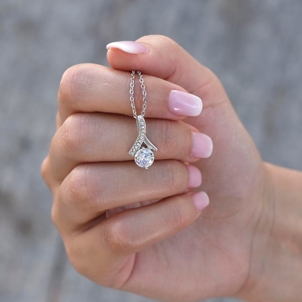To My Girlfriend Tiny Heart | Alluring Beauty Necklace
