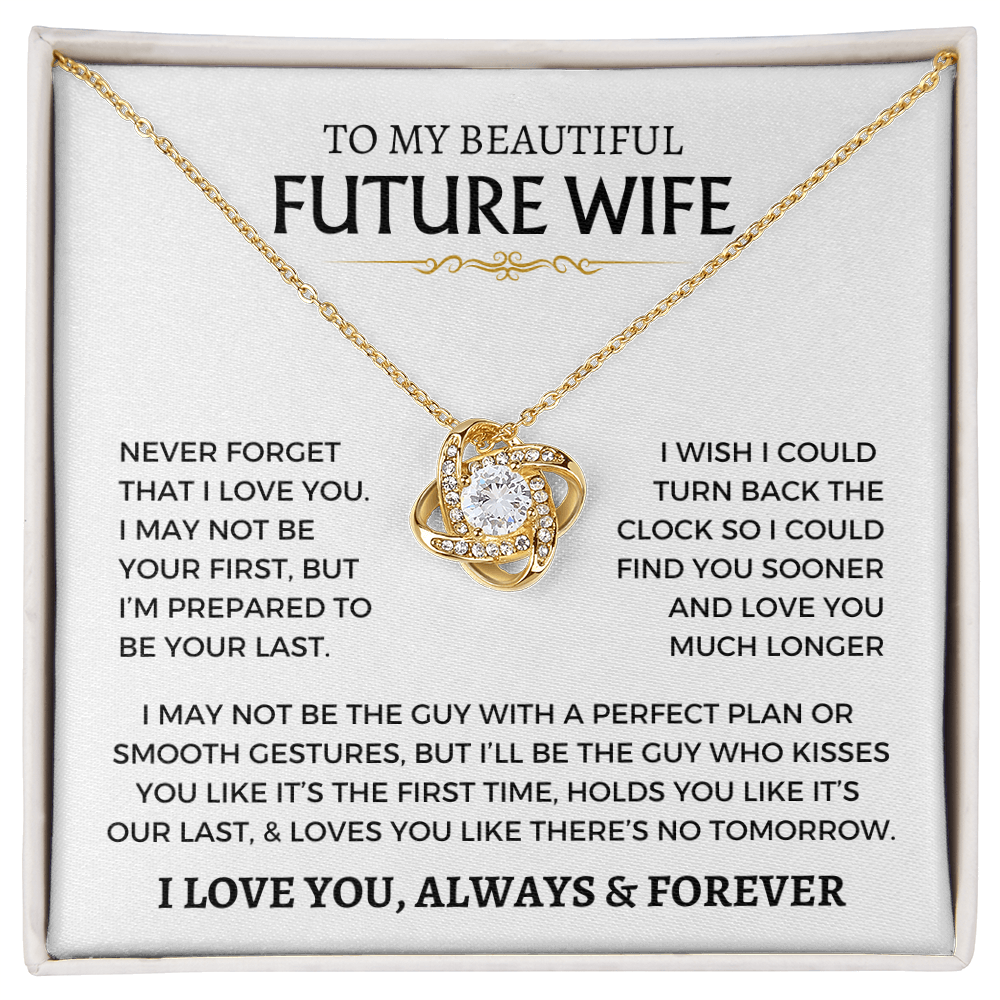 Love Knot Necklace Wife Fiance Future