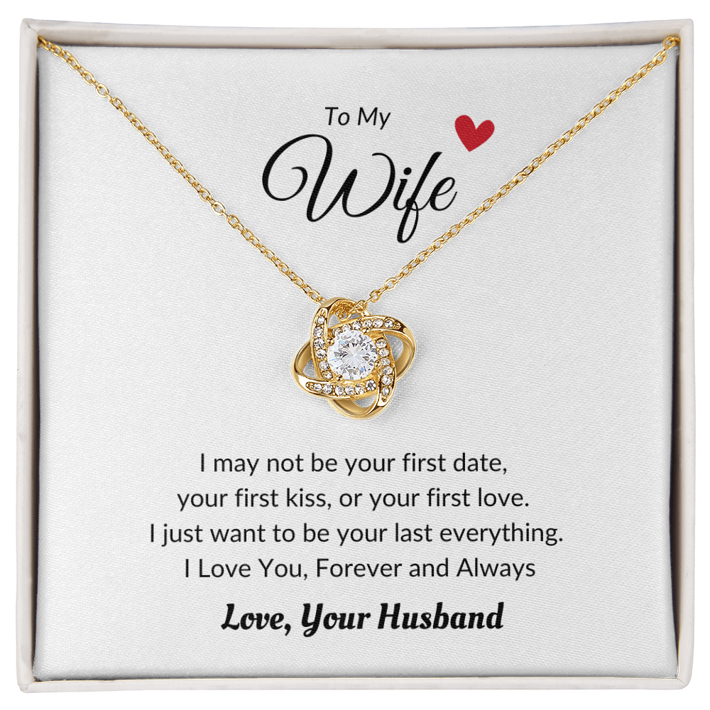 Love Knot Necklace Wife Heart Love Husband