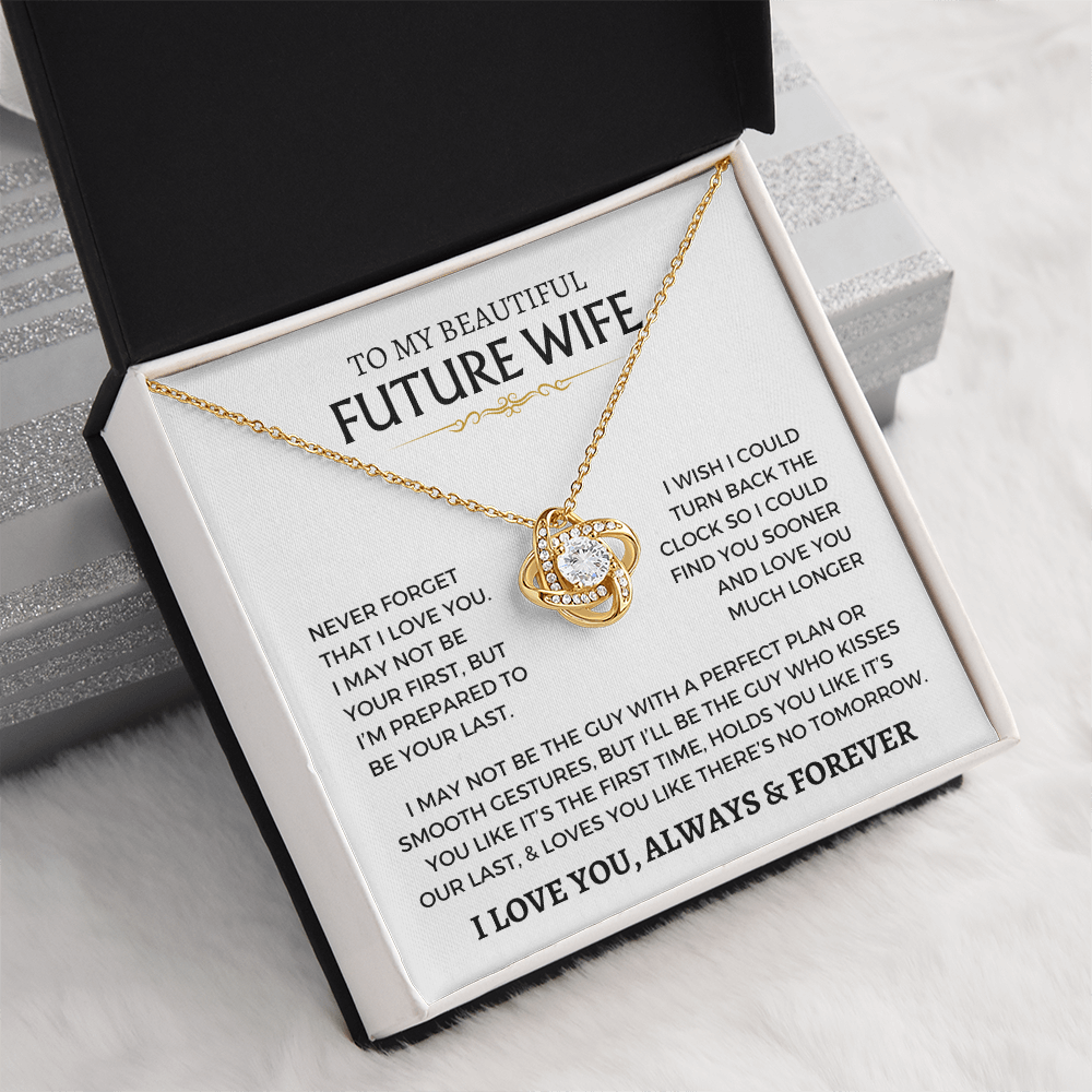 Love Knot Necklace Wife Fiance Future