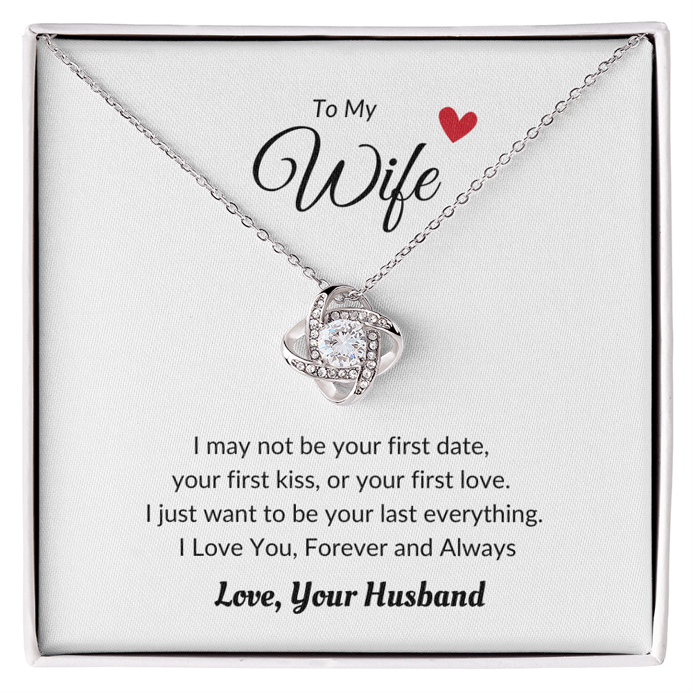 Love Knot Necklace Wife Heart Love Husband