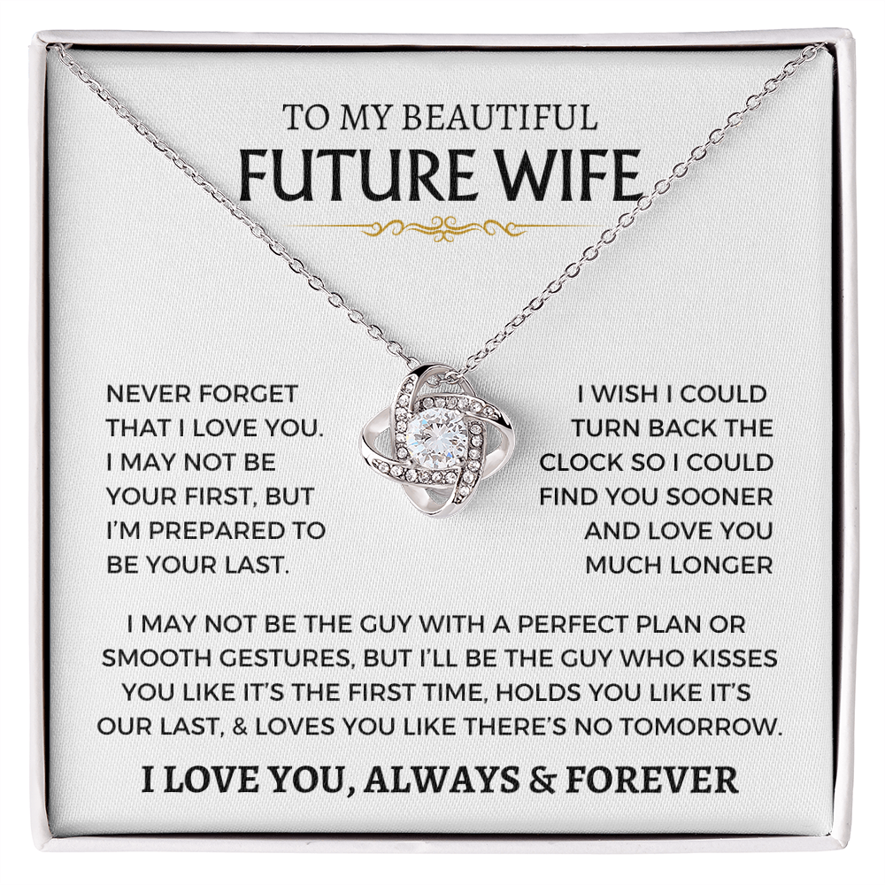 Love Knot Necklace Wife Fiance Future