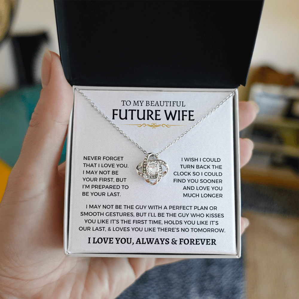 Love Knot Necklace Wife Fiance Future