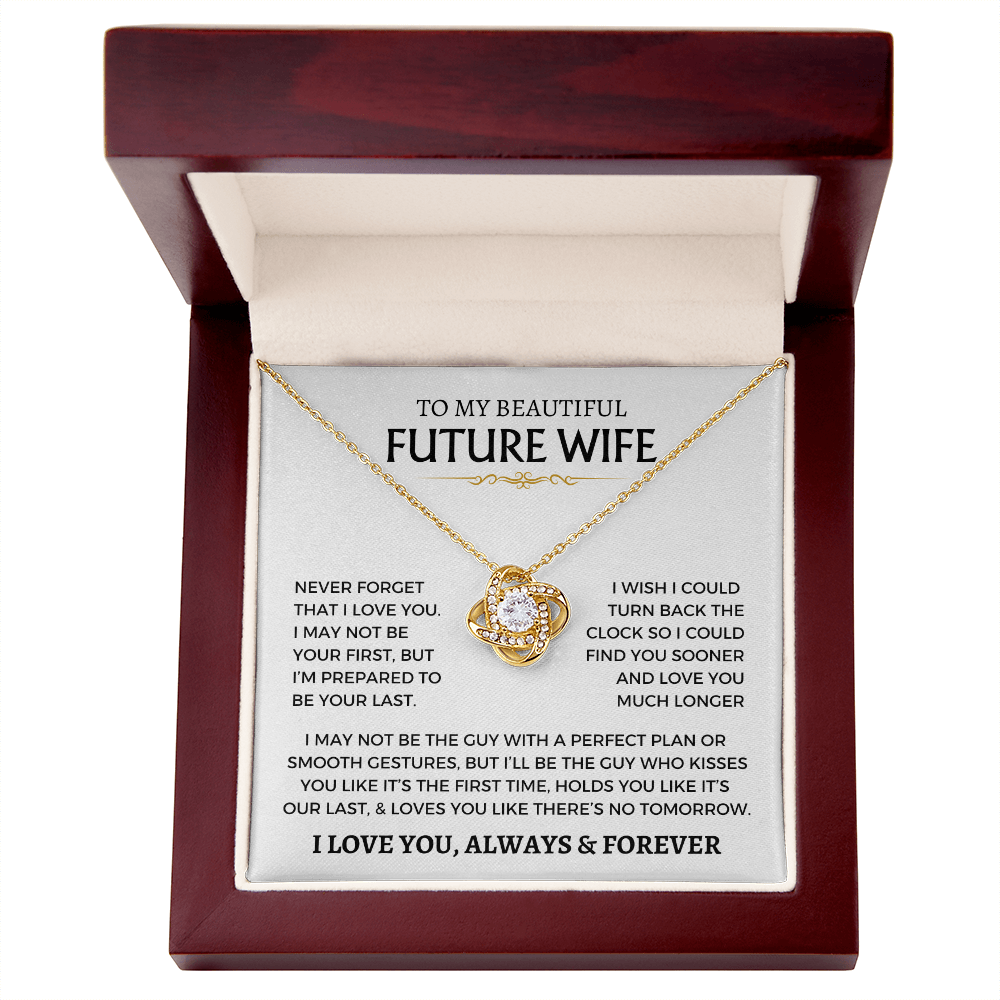 Love Knot Necklace Wife Fiance Future