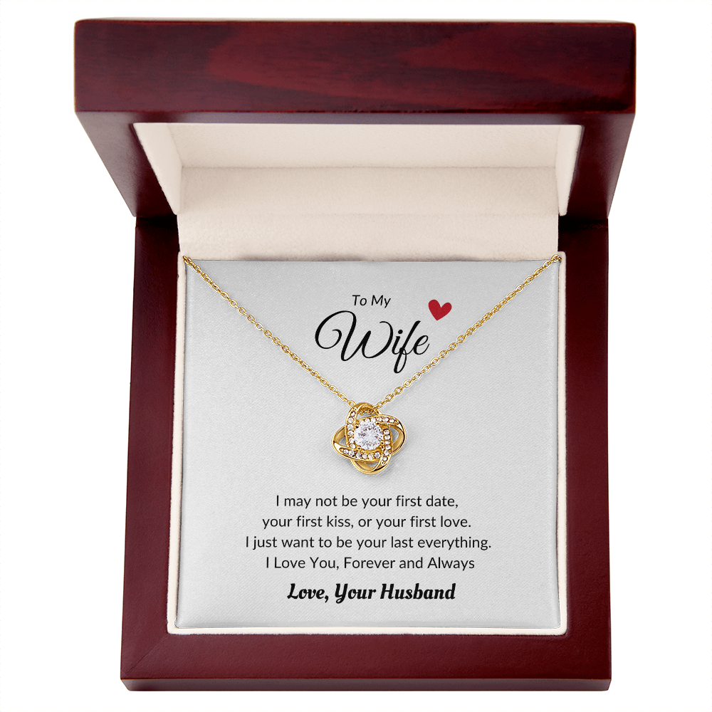 Love Knot Necklace Wife Heart Love Husband