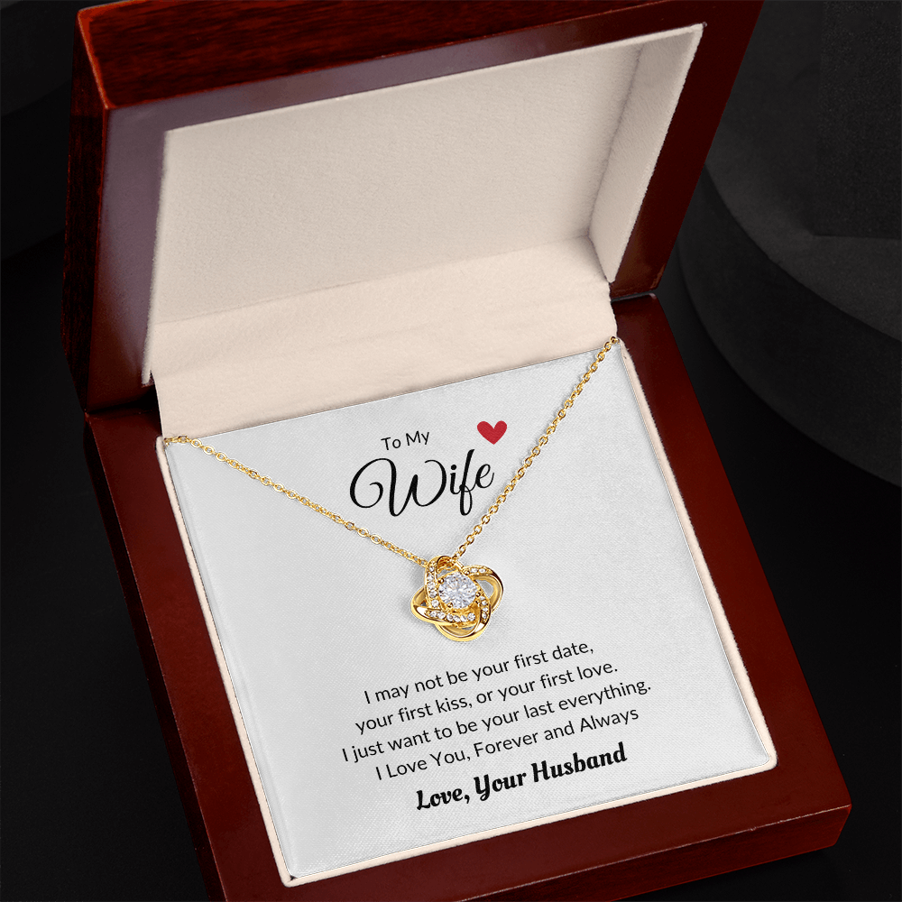 Love Knot Necklace Wife Heart Love Husband