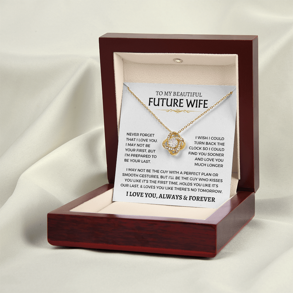 Love Knot Necklace Wife Fiance Future