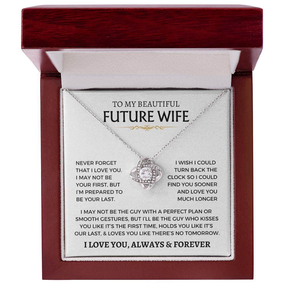 Love Knot Necklace Wife Fiance Future