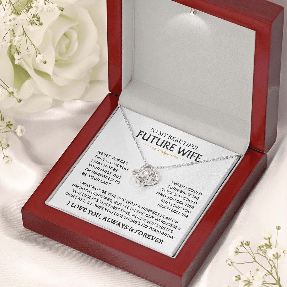 Love Knot Necklace Wife Fiance Future