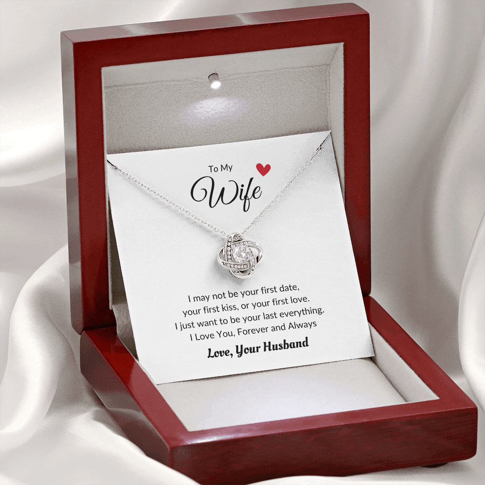 Love Knot Necklace Wife Heart Love Husband