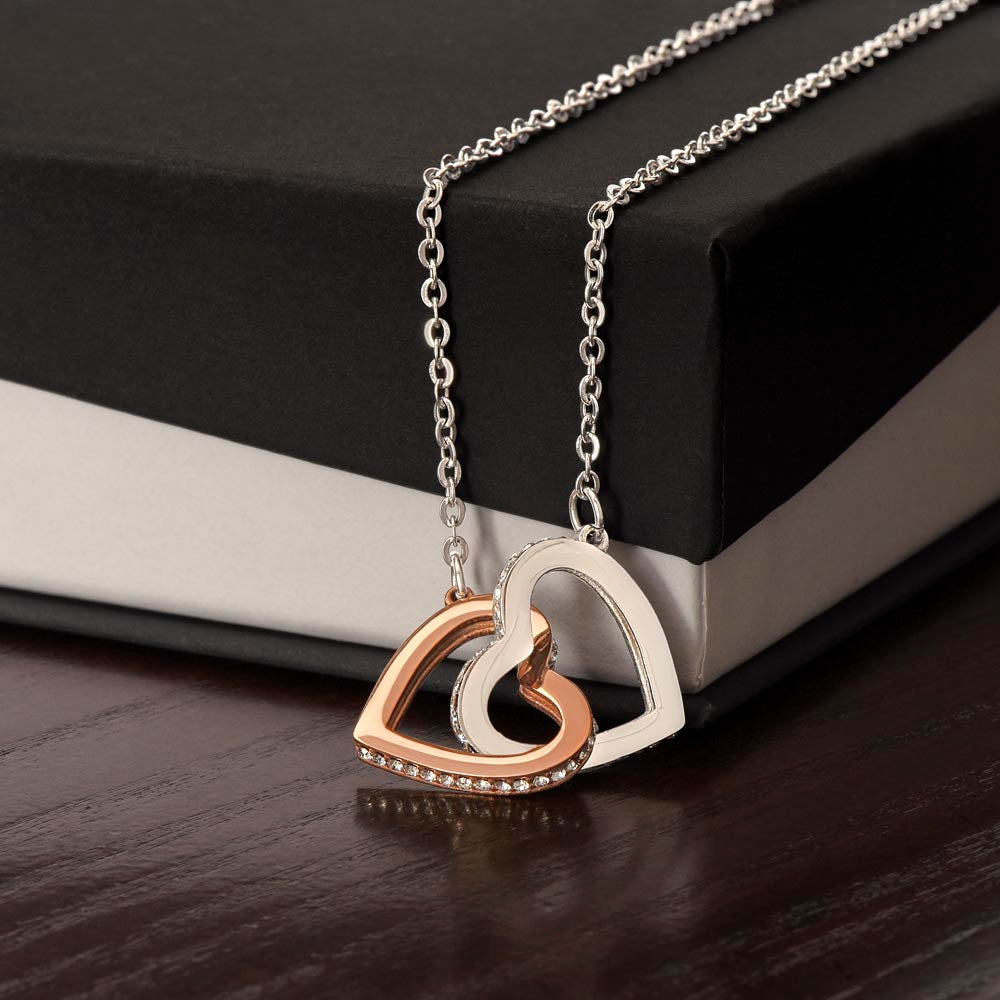 To My Love Tiny Heart | Interlocking Hearts Necklace
