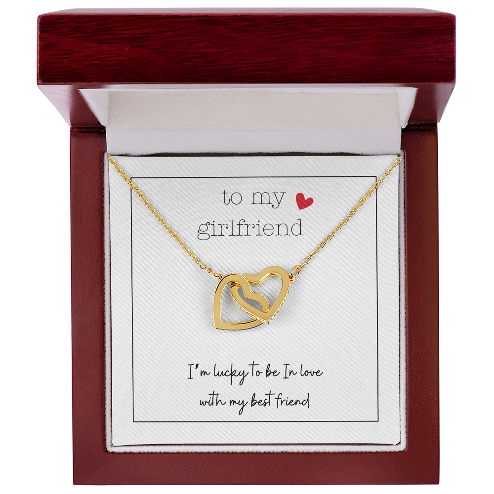 To My Girlfriend Tiny Heart | Interlocking Hearts