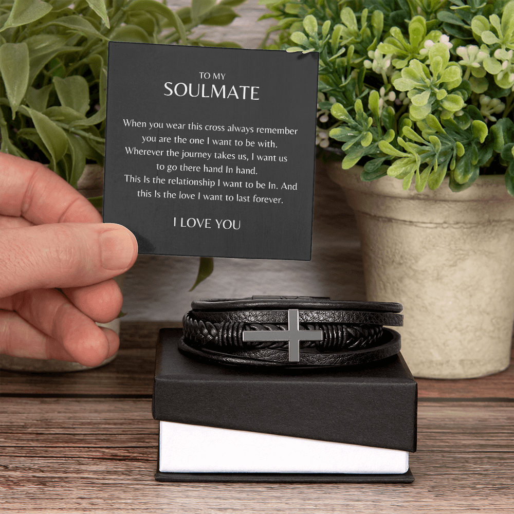 To My Soulmate | Cross Bracelet