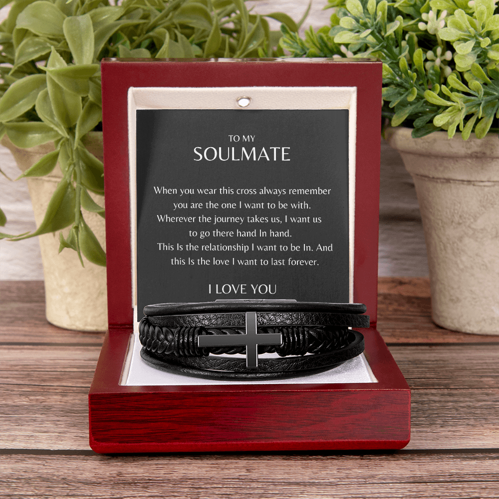 To My Soulmate | Cross Bracelet