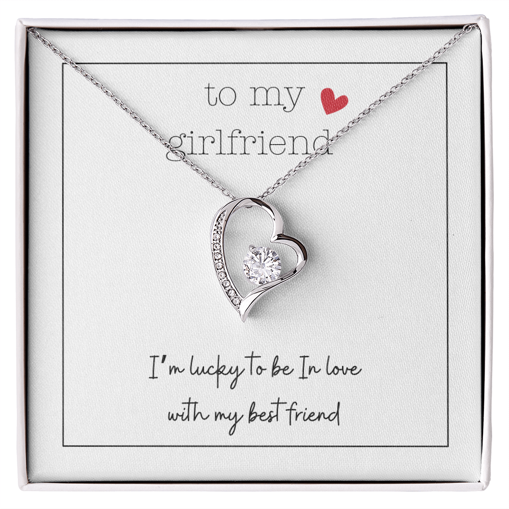 To My Girlfriend Tiny Heart | Forever Love Necklace