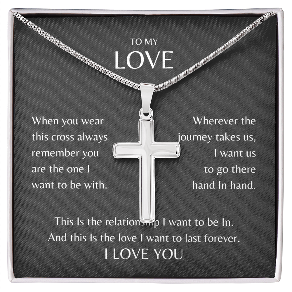 To My Love | Cross Necklace