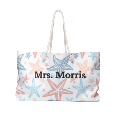 Weekender Bag Oversized Tote Personalized Initials
