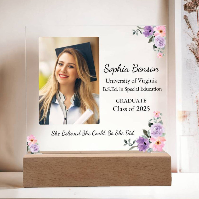 Graduation LED plaque
