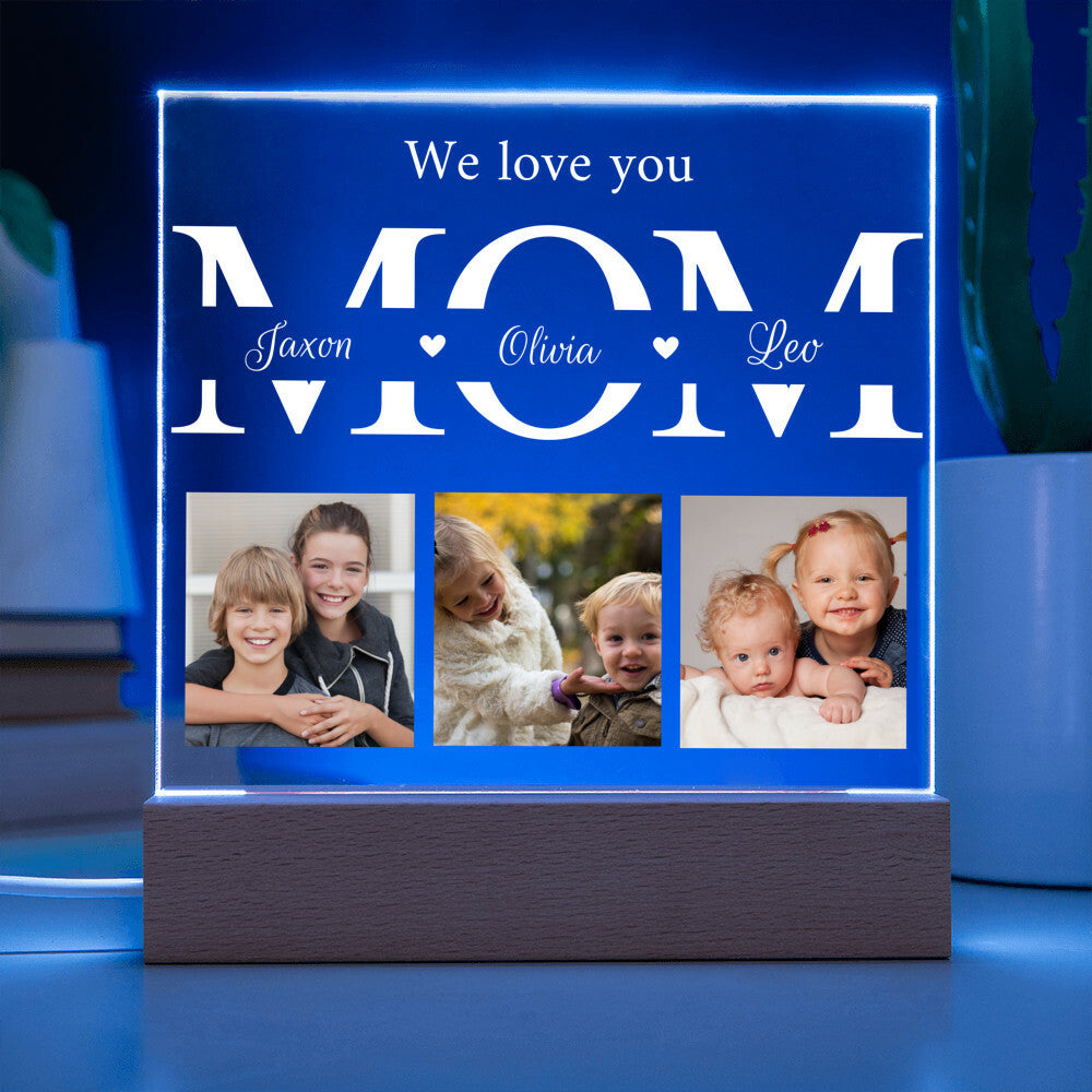 mom acrylice led plaque lights