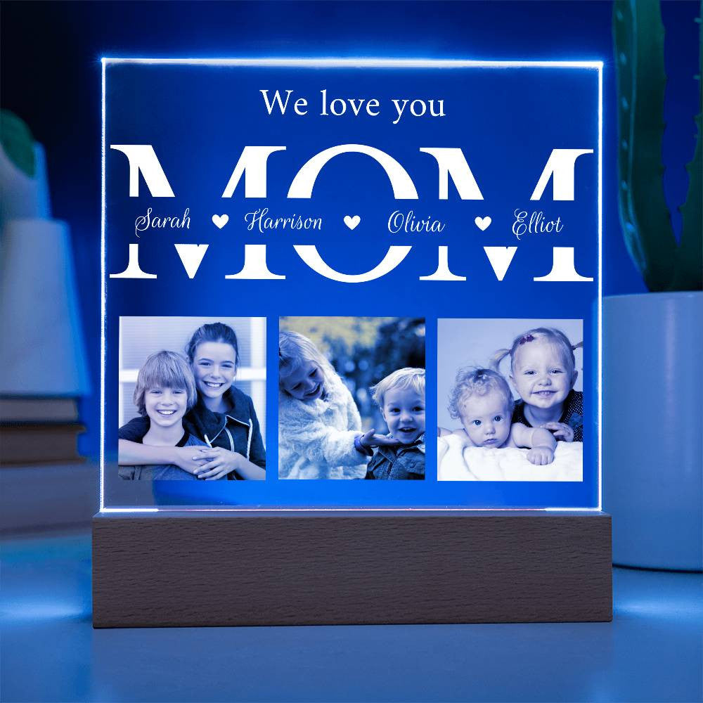 mothersday acrylic plaque led